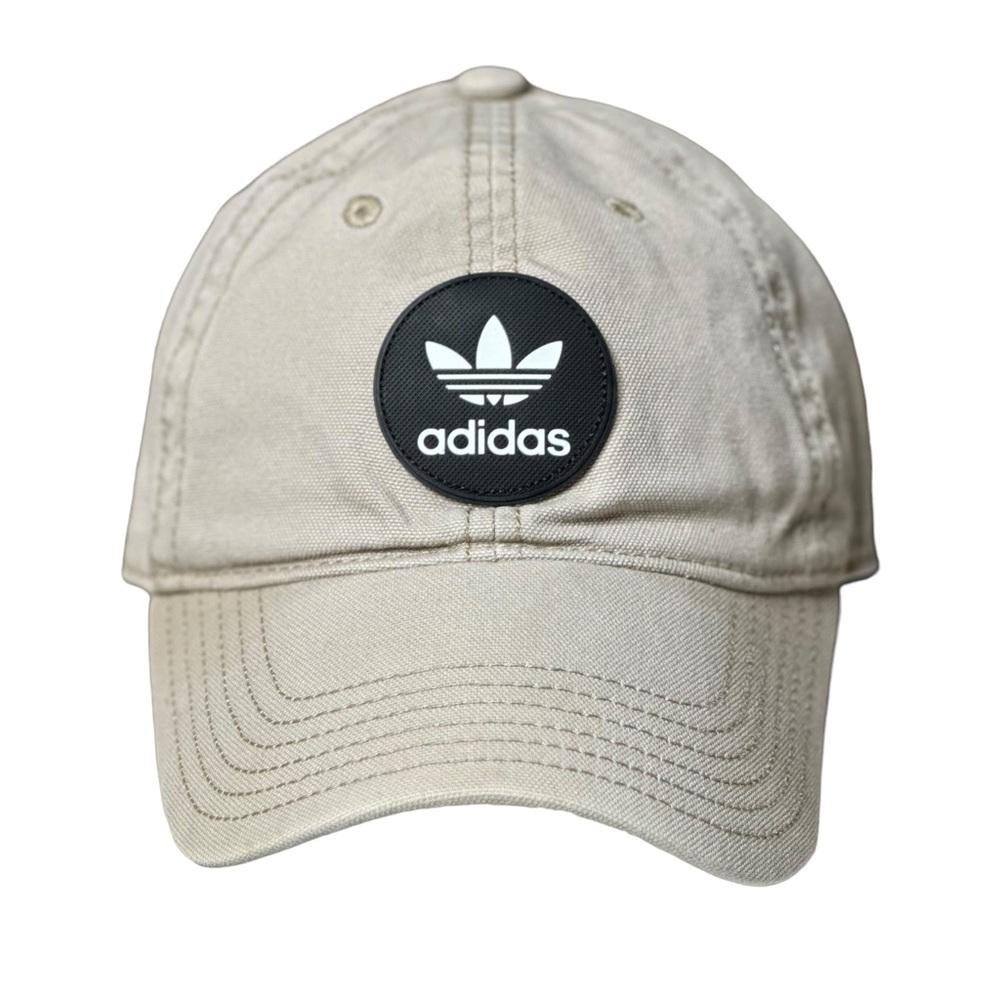 Adidas Logo Snapback Dad Cap Baseball Hat Cream Adult Unisex OS